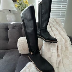 Cato Elegant Black Over the Knee Boots